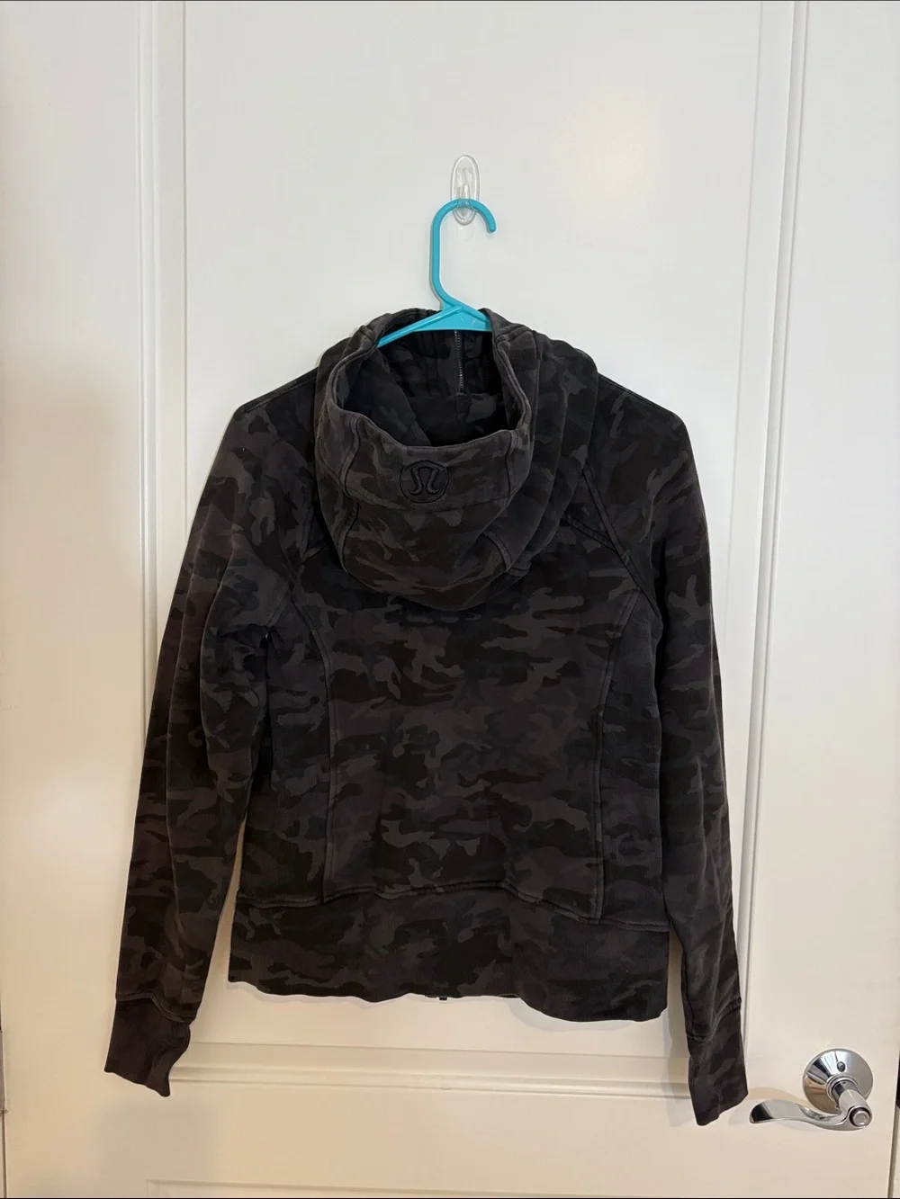 lululemon athletica Black Camo Zip-Up Hoodie